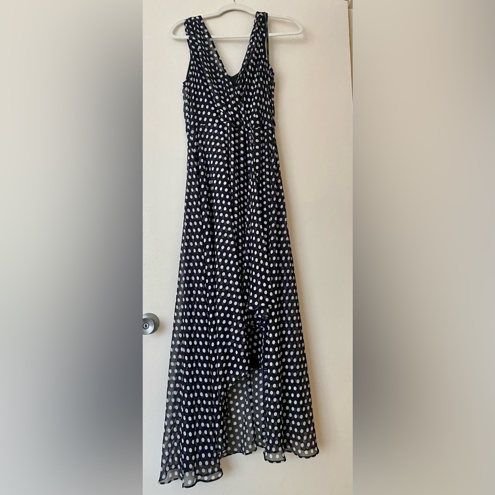 BLACK & WHITE POLK DOT DRESS